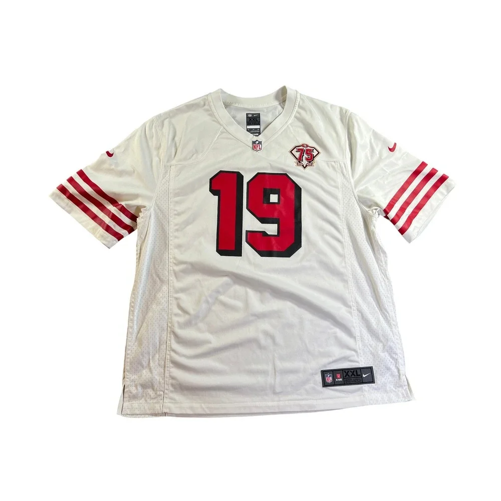 Nike San Francisco 49ers Deebo Samuel Jersey‎ Mens XXL White 75th Anniversary 19